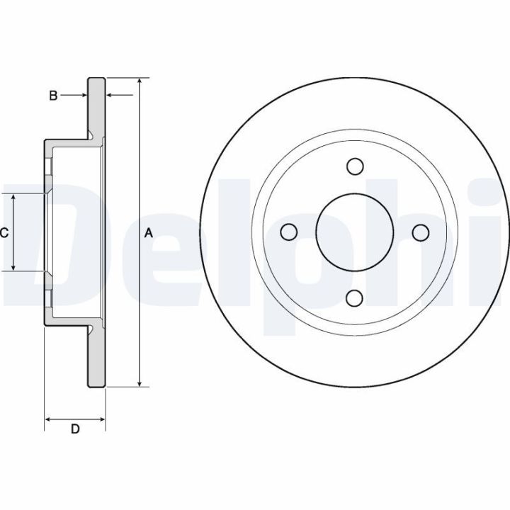Stabdžių diskas DELPHI BG2683