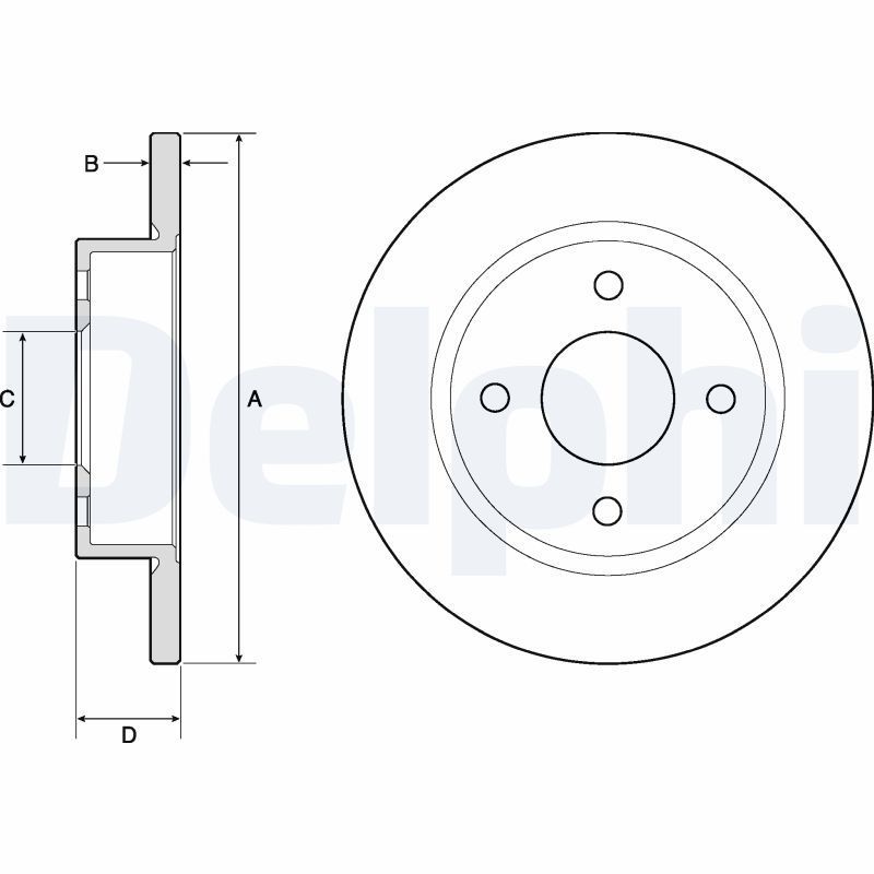 Stabdžių diskas DELPHI BG2683