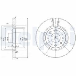 Stabdžių diskas DELPHI BG2690