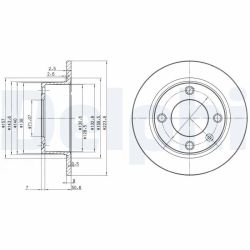 Stabdžių diskas DELPHI BG2691