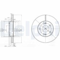 Stabdžių diskas DELPHI BG2695