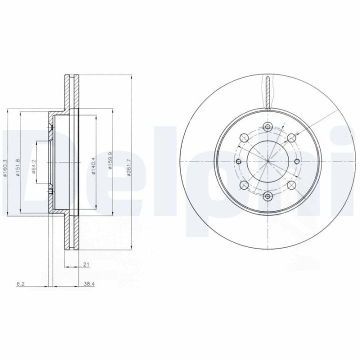 Stabdžių diskas DELPHI BG2759