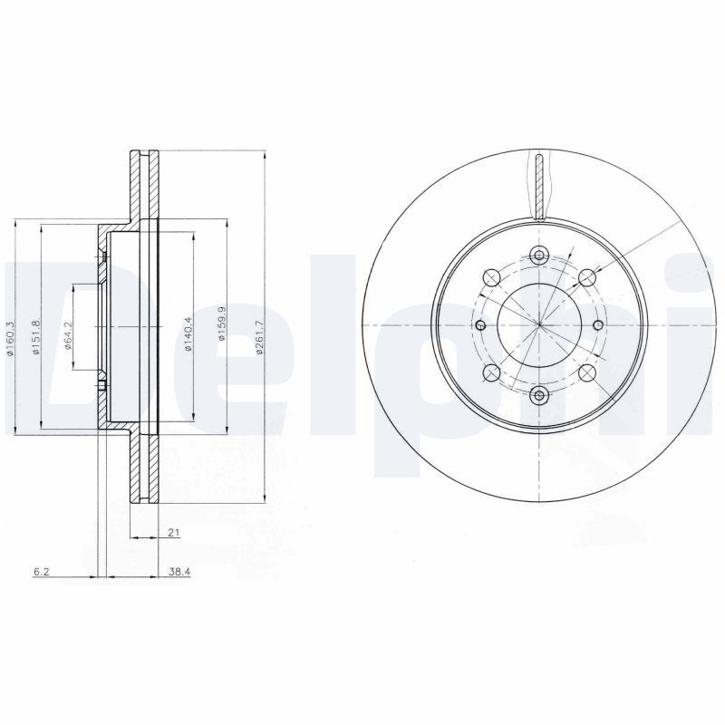 Stabdžių diskas DELPHI BG2759