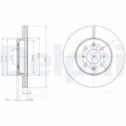 Stabdžių diskas DELPHI BG2759C