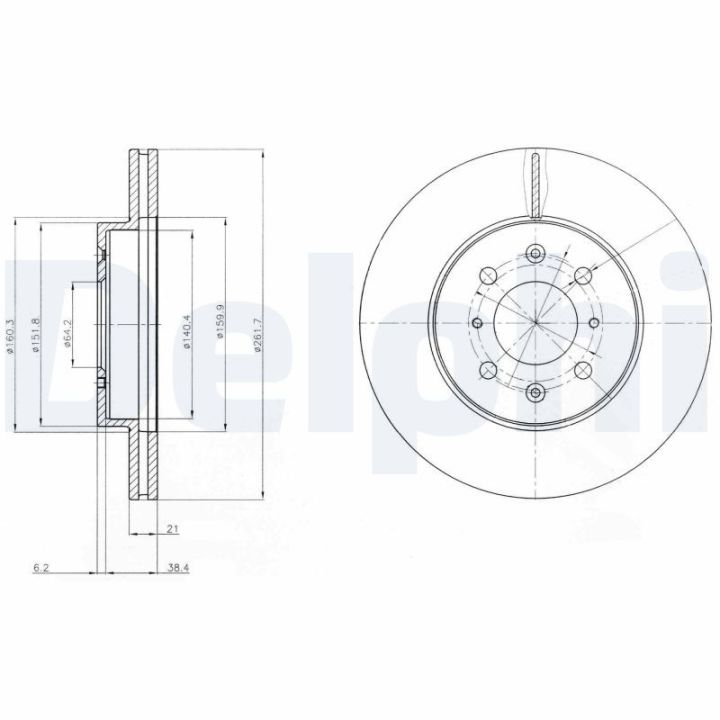Stabdžių diskas DELPHI BG2759C