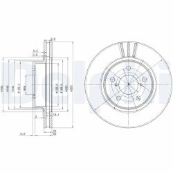 Stabdžių diskas DELPHI BG2767