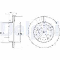 Stabdžių diskas DELPHI BG2779