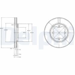 Stabdžių diskas DELPHI BG2798