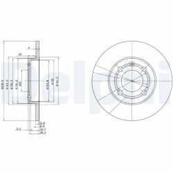 Stabdžių diskas DELPHI BG2911