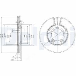 Stabdžių diskas DELPHI BG3071