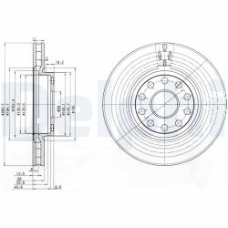 Stabdžių diskas DELPHI BG3078