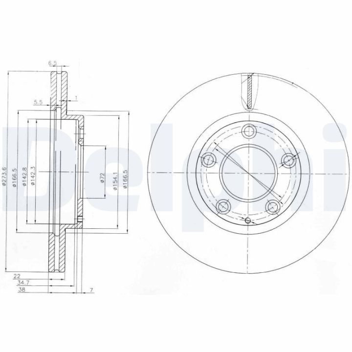 Stabdžių diskas DELPHI BG3085