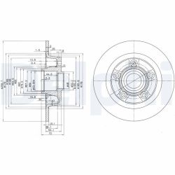 Stabdžių diskas DELPHI BG3086