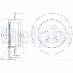 Stabdžių diskas DELPHI BG3143