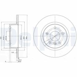 Stabdžių diskas DELPHI BG3227C