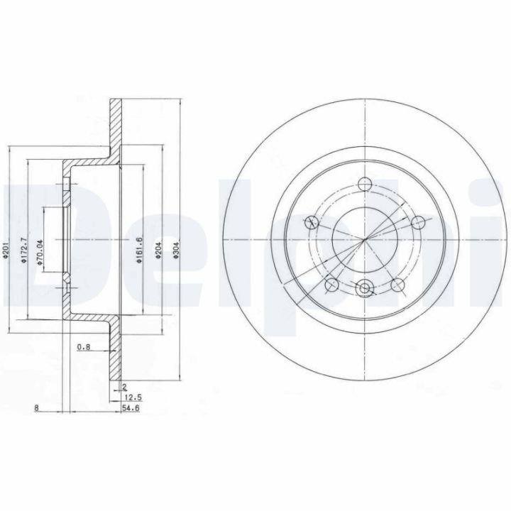 Stabdžių diskas DELPHI BG3227C
