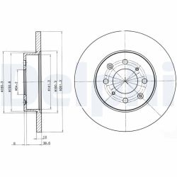 Stabdžių diskas DELPHI BG3262