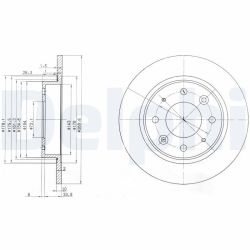 Stabdžių diskas DELPHI BG3336