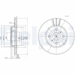 Stabdžių diskas DELPHI BG3414