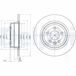 Stabdžių diskas DELPHI BG3550