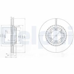 Stabdžių diskas DELPHI BG3679