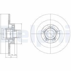 Stabdžių diskas DELPHI BG3732
