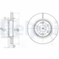 Stabdžių diskas DELPHI BG3733