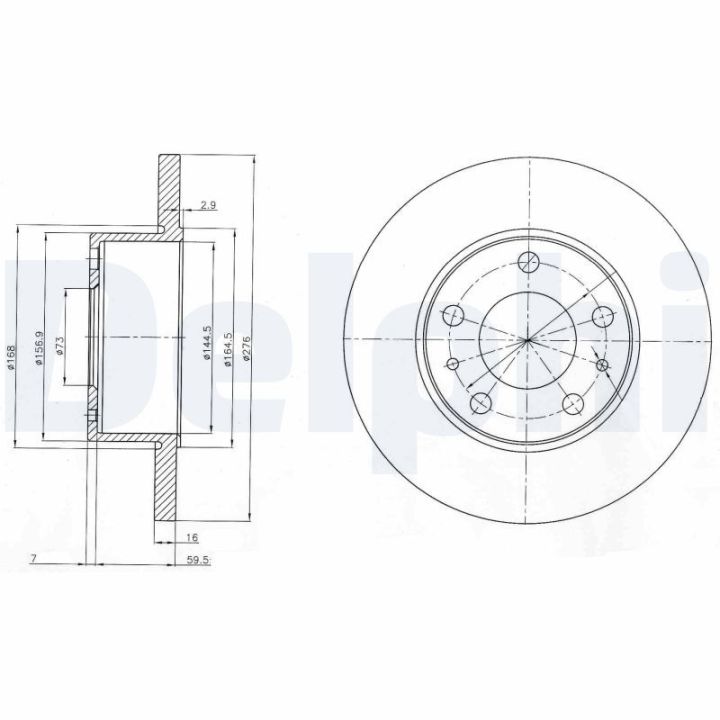 Stabdžių diskas DELPHI BG3753