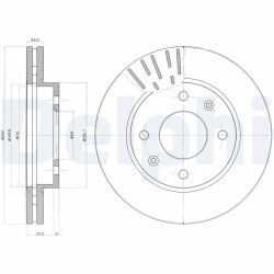 Stabdžių diskas DELPHI BG3801