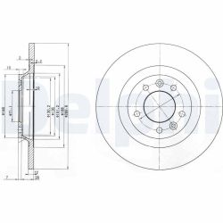 Stabdžių diskas DELPHI BG3836