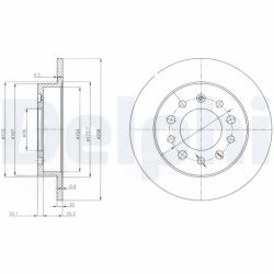 Stabdžių diskas DELPHI BG3862