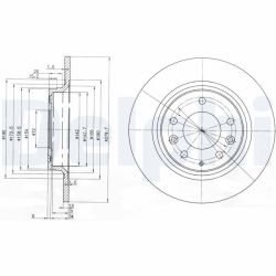 Stabdžių diskas DELPHI BG3875