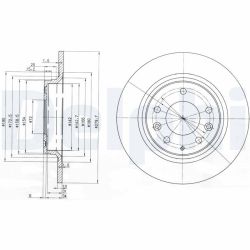 Stabdžių diskas DELPHI BG3875C