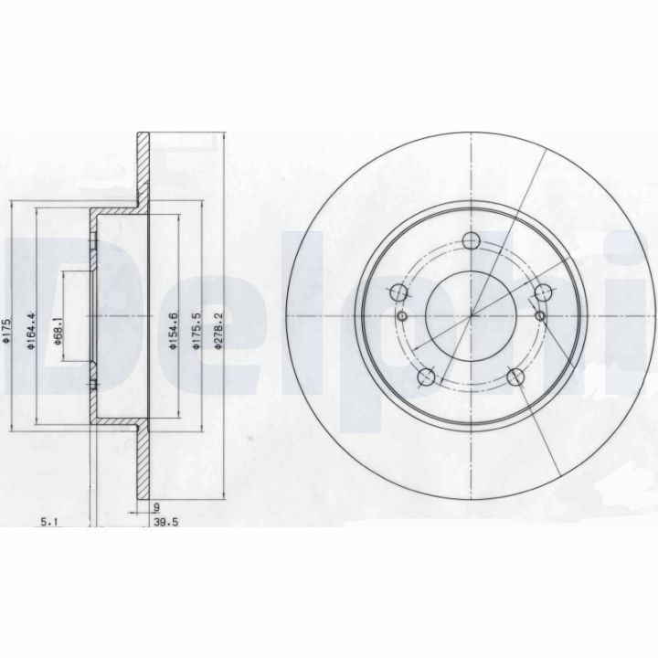 Stabdžių diskas DELPHI BG3904