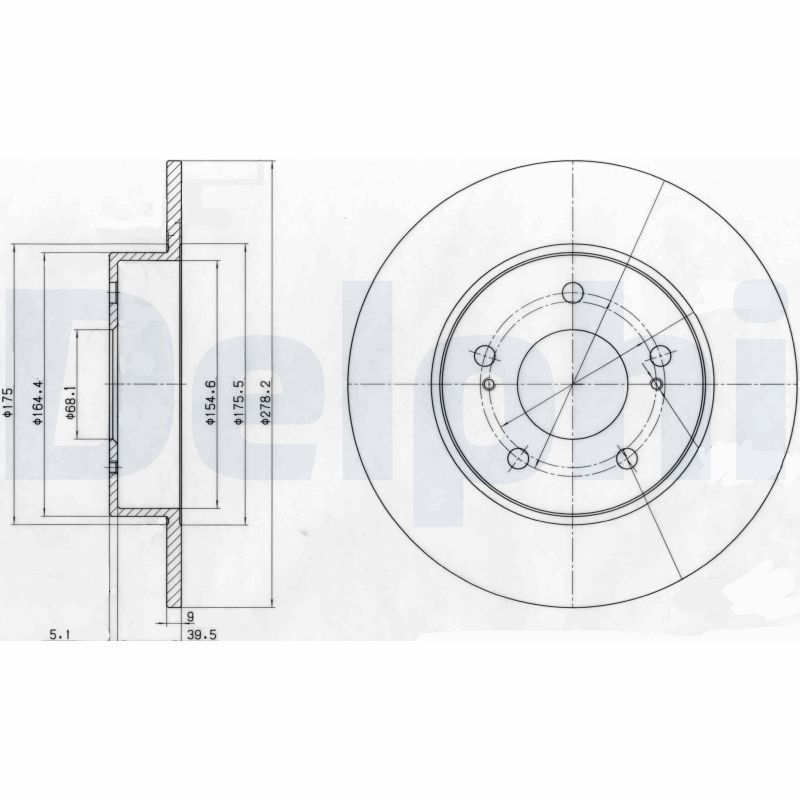 Stabdžių diskas DELPHI BG3904