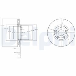 Stabdžių diskas DELPHI BG3924