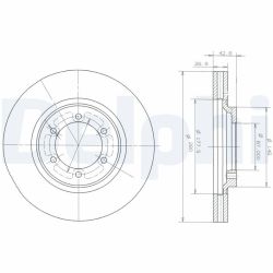 Stabdžių diskas DELPHI BG3936