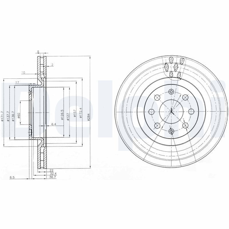 Stabdžių diskas DELPHI BG3944