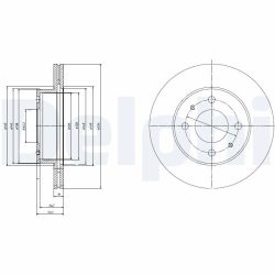 Stabdžių diskas DELPHI BG3946