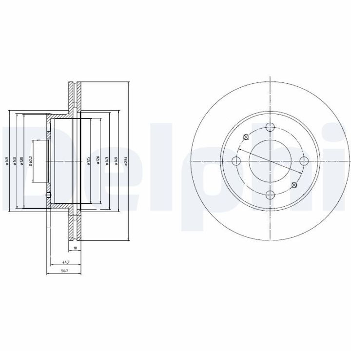 Stabdžių diskas DELPHI BG3946