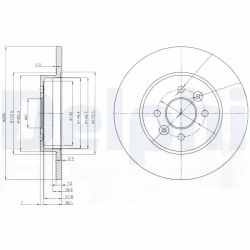 Stabdžių diskas DELPHI BG3992