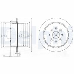 Stabdžių diskas DELPHI BG4018