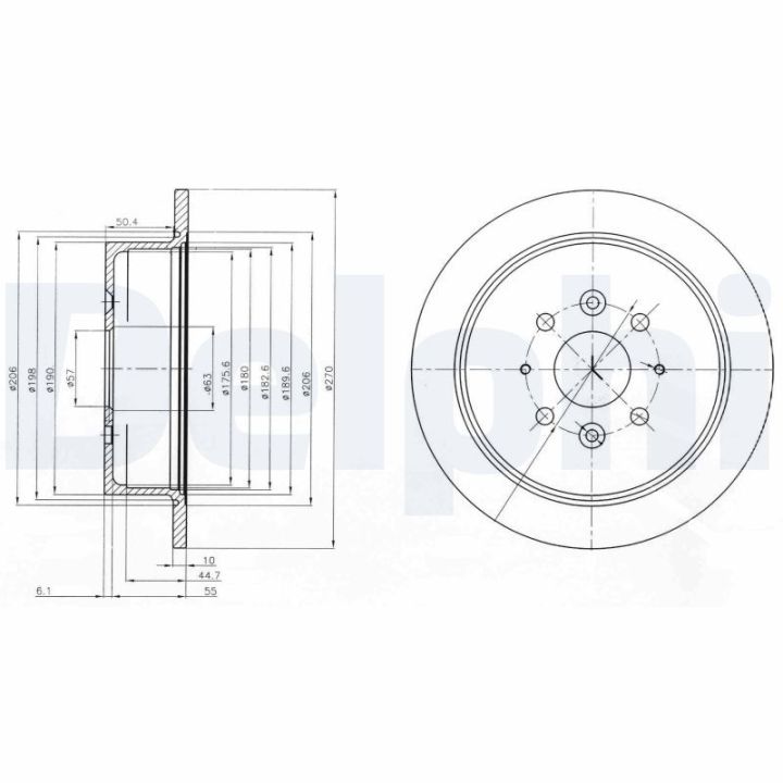 Stabdžių diskas DELPHI BG4018