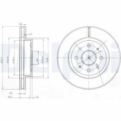 Stabdžių diskas DELPHI BG4019