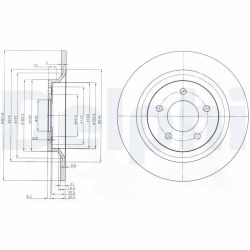 Stabdžių diskas DELPHI BG4026