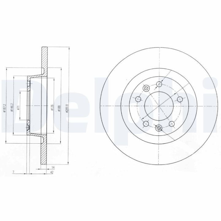 Stabdžių diskas DELPHI BG4085