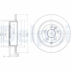 Stabdžių diskas DELPHI BG4124C