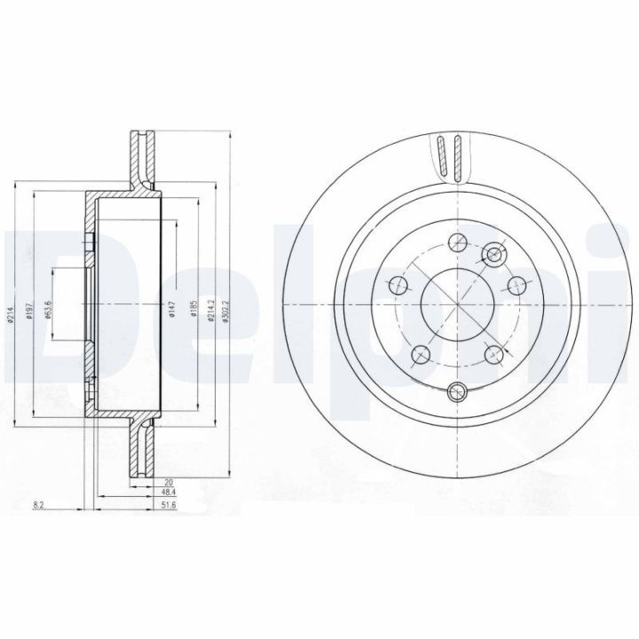 Stabdžių diskas DELPHI BG4125