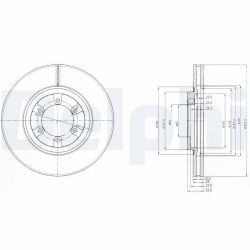 Stabdžių diskas DELPHI BG4133