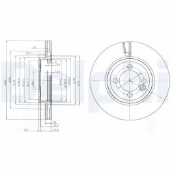 Stabdžių diskas DELPHI BG4146